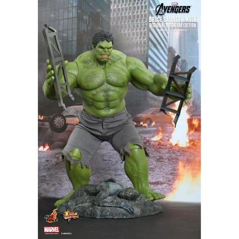 Hot Toys Marvel Bruce Banner & Hulk 1:6 Scale Figure Image 1
