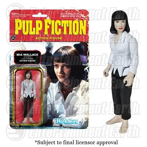 ReAction Pulp Fiction Mia Wallace 3 3/4 Inch Action Figure Image 1