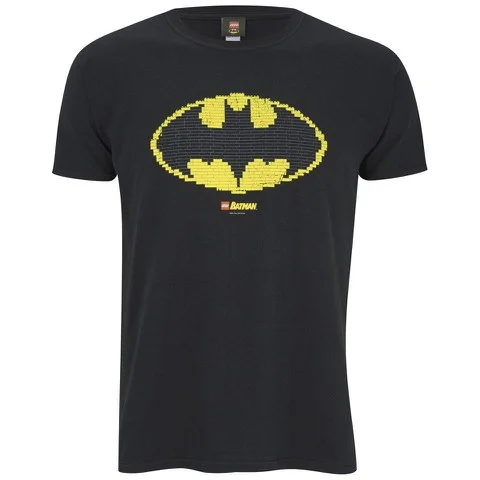 Lego Batman Men's T-Shirt - Shield - L - Black Image 1