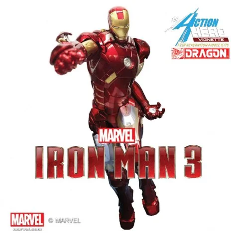 Dragon Action Heroes Marvel Iron Man Mark 7 Special Edition 1:9 Scale Figure Image 1
