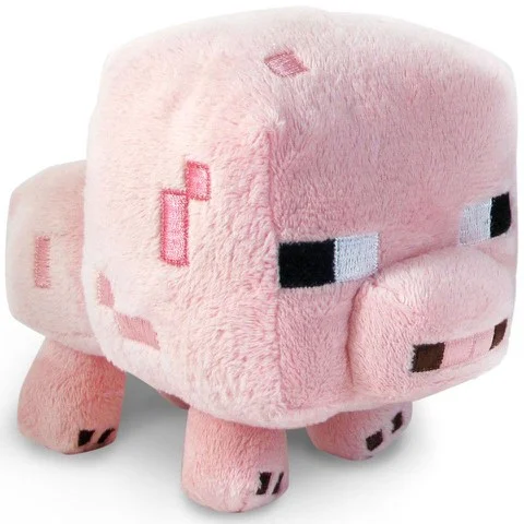 Minecraft Baby Pig 7 Inch Plush Toy Image 1