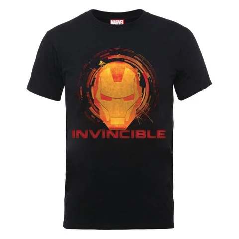 Marvel Avengers Assemble Iron Man Invincible Men's T-Shirt - Black - S - Black Image 1
