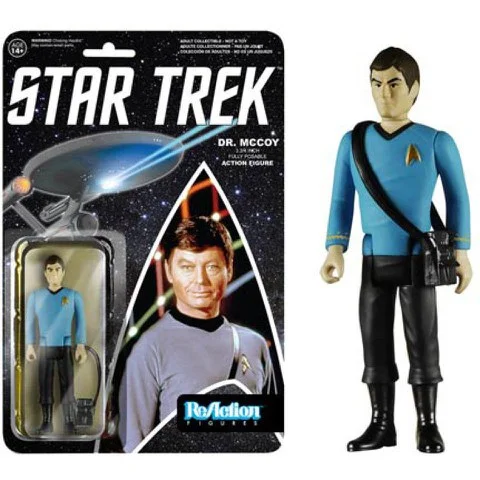 ReAction Star Trek Dr. McCoy 3 3/4 Inch Action Figure Image 1