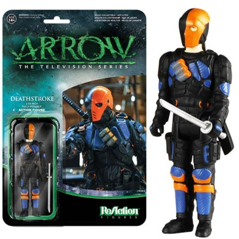 ReAction DC Comics Arrow Deathstroke 3 3/4 Inch Action Figure Image 1