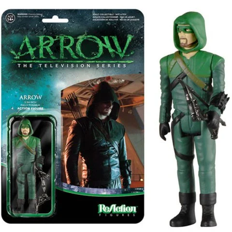 ReAction DC Comics Arrow Green Arrow 3 3/4 Inch Action Figure Image 1