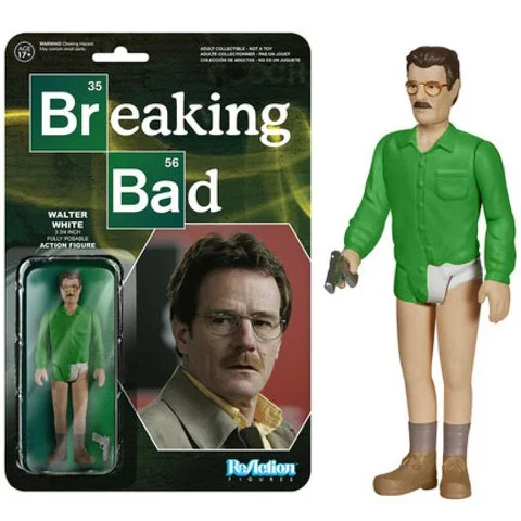 ReAction Breaking Bad Walter White 3 3/4 Inch Action Figure Image 1