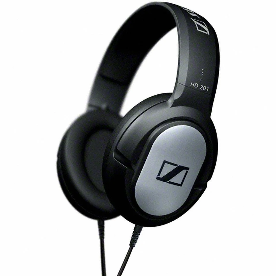 Sennheiser HD 201 Over Ear Headphones - Black/Silver Image 1