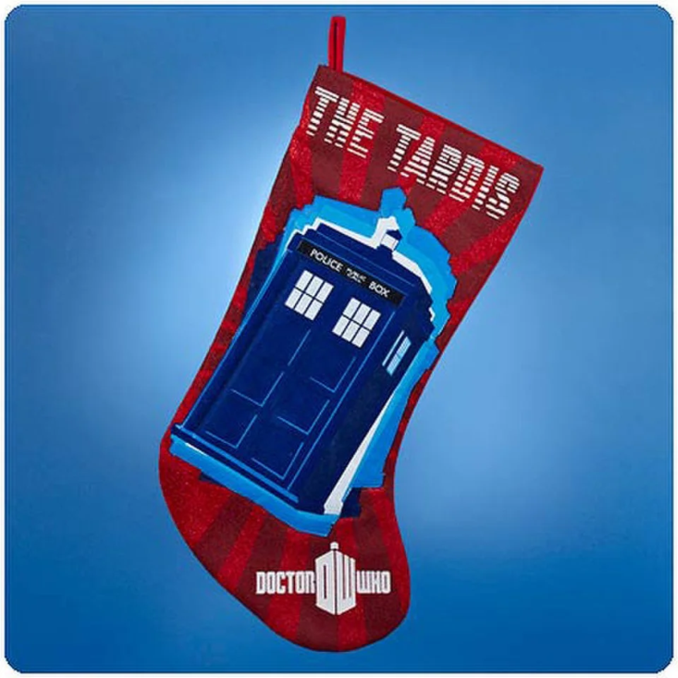 Doctor Who Tardis Red Christmas Stocking Image 1