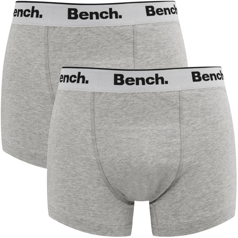 Bench Men's 2-Pack Boxers - Grey - S - Grey Image 1