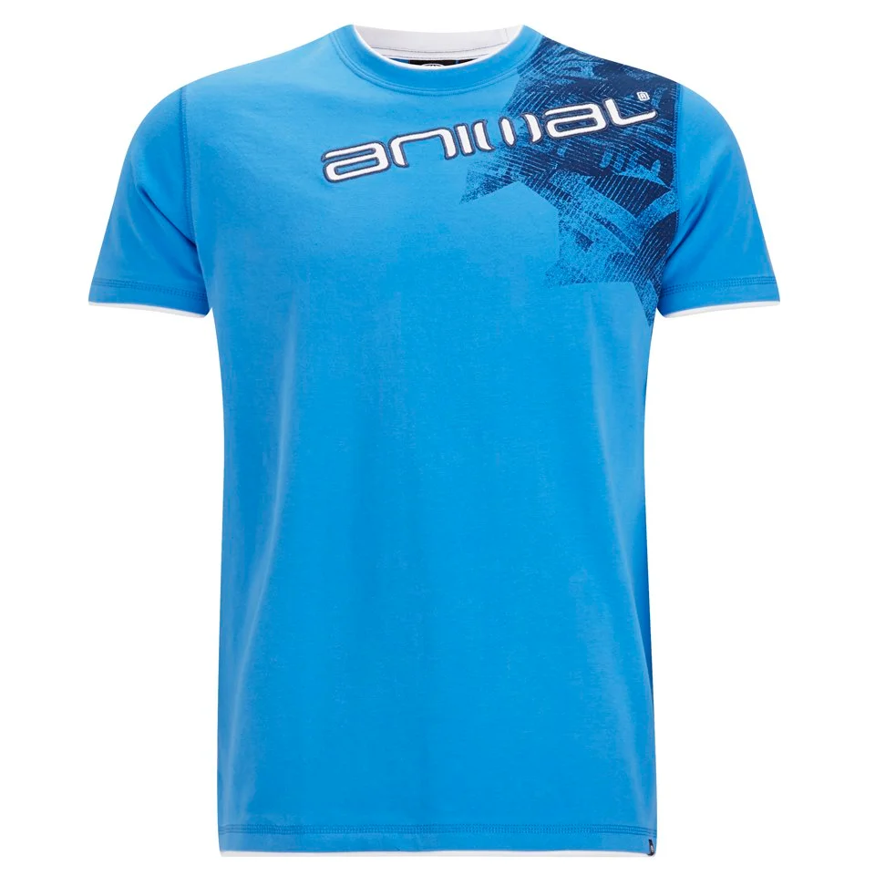 Animal Men's Linsdo Deluxe T-Shirt - Mid Blue - S - Blue Image 1