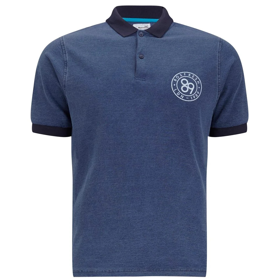 Boxfresh Men's Kenstone Polo Shirt - Blue Indigo - S - Blue Image 1