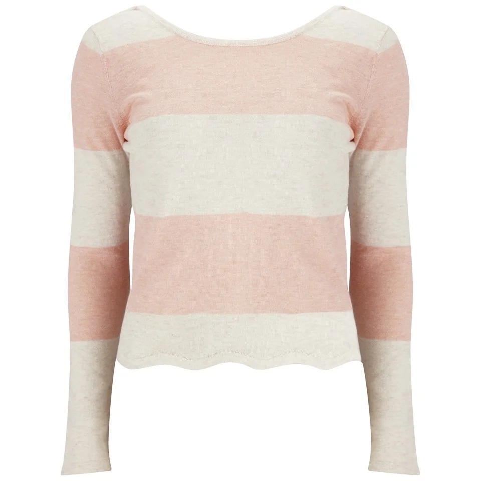 Vero Moda Women's Mirella Jumper - Tropical Peach - UK 8 - Orange Image 1