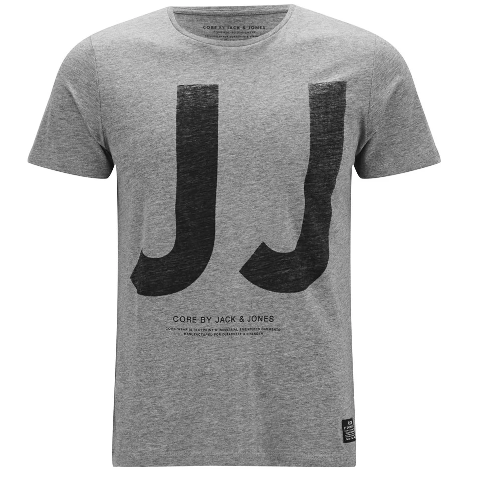 Jack & Jones Men's JJ Box T-Shirt - Grey Marl - S - Grey Image 1