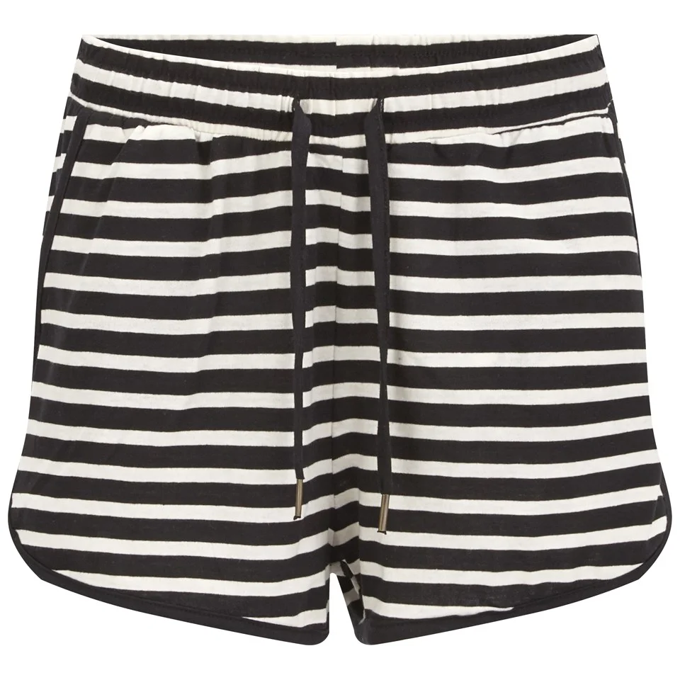 Vero Moda Women's Beaty Striped Shorts - Black - XS/UK 8 - Black Image 1