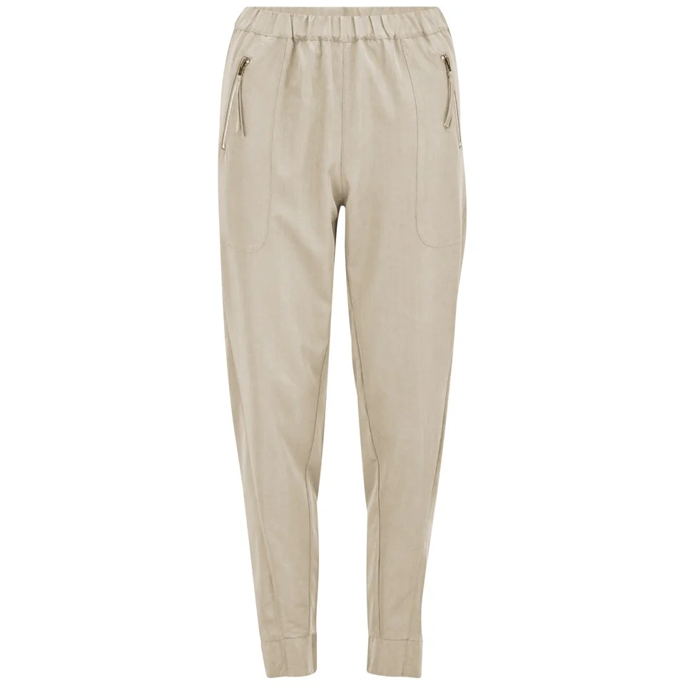 Vero Moda Women's Indi Loose Trousers - Oatmeal - XS/UK 8 - Grey Image 1
