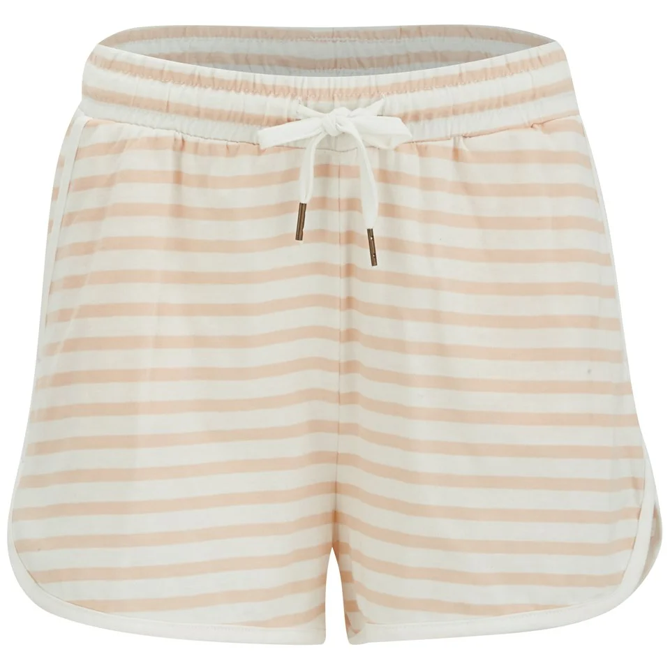 Vero Moda Women's Beaty Striped Shorts - Tropical Peach - XS/UK 8 - Multi Image 1