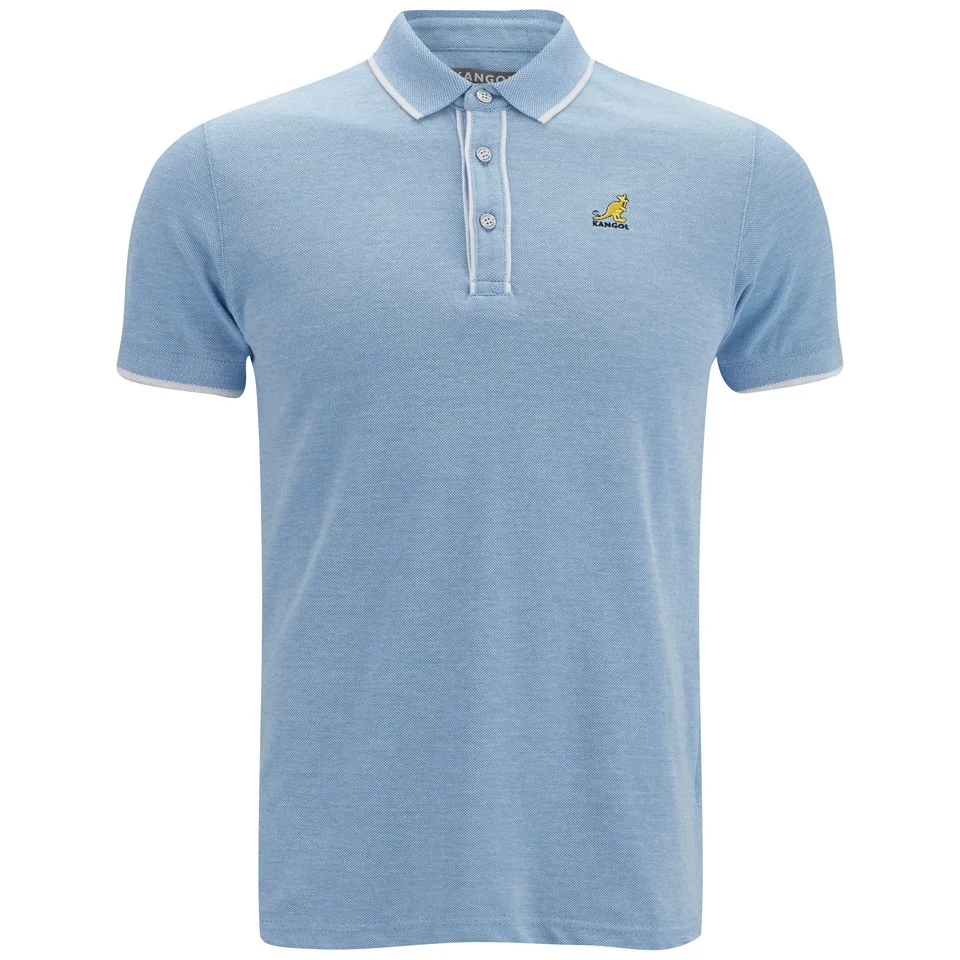 Kangol Men's Hinton Polo Shirt - Light Blue Marl - S - Blue Image 1