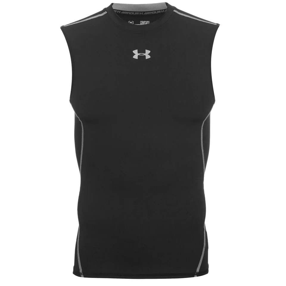 Under Armour Heat Gear Sleeveless Compression Top - S - Black Image 1