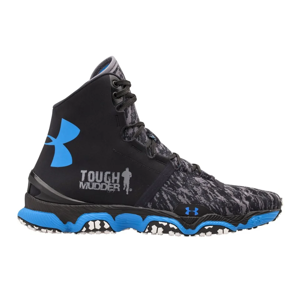 Under Armour Men's Speedform XC MID Running Shoes - Black/White/Blue Jet - UK 6 - Black/White/Blue Image 1