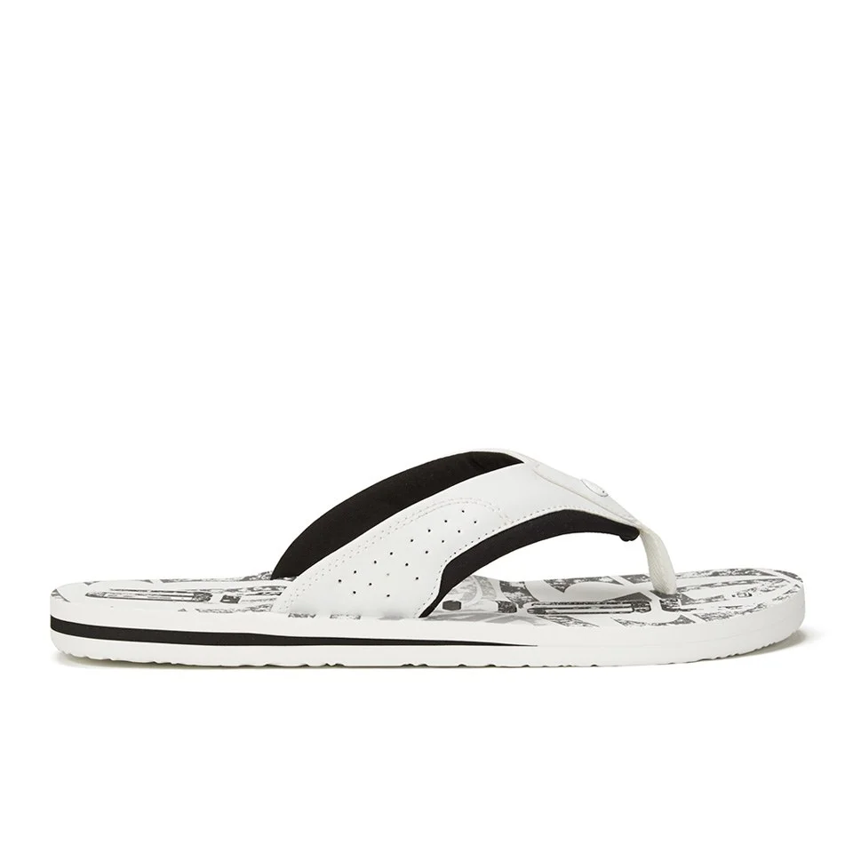 Animal Men's Jekyl Logo Flip Flops - White - UK 7 - White Image 1