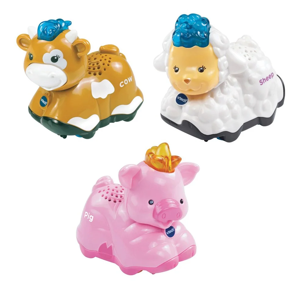 Vtech Toot-Toot Animals 3 Pack (Pig, Sheep, Cow) Image 1