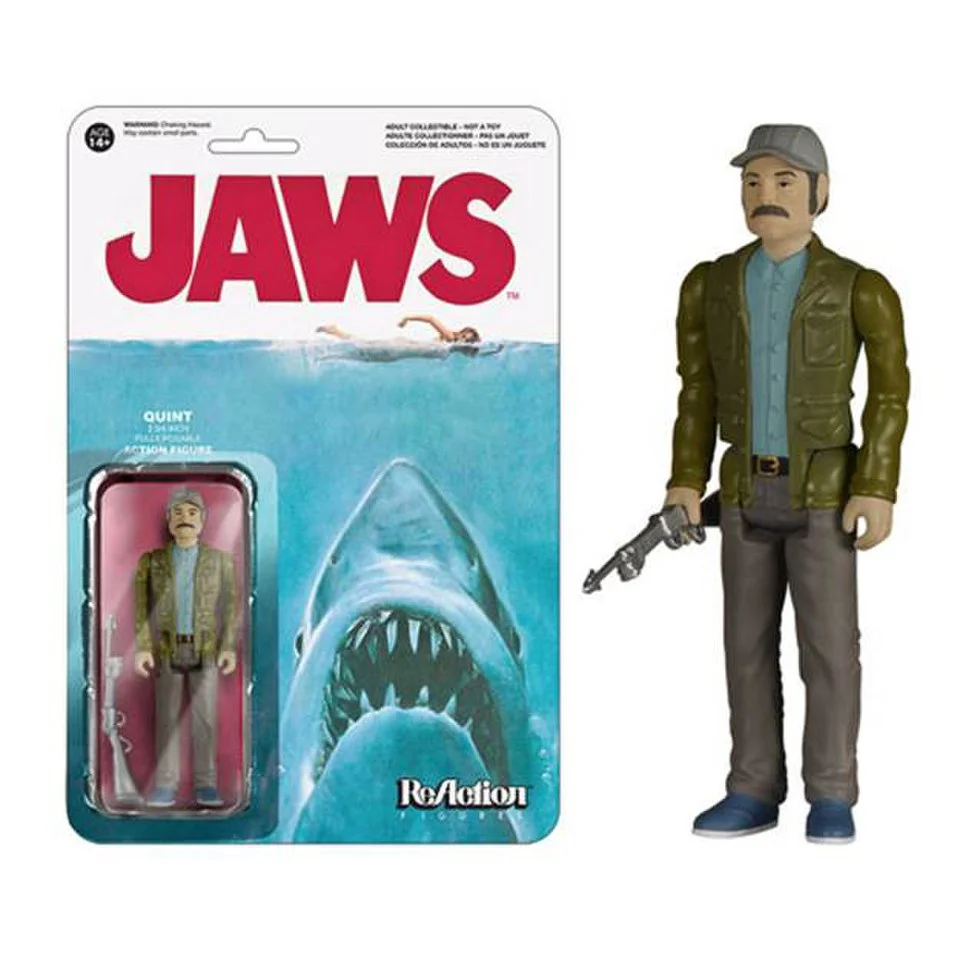 ReAction Jaws Quint 3 3/4 Inch Action Figure Image 1