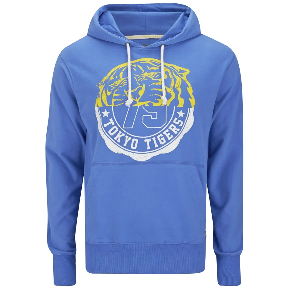 Tokyo Tigers Men's Ducos Hoody - Vallarta Blue - S - Blue Image 1