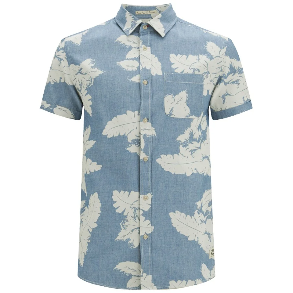 Jack & Jones Men's Originals Loud One Pocket Shirt - Dark Blue Denim - S - Blue Image 1