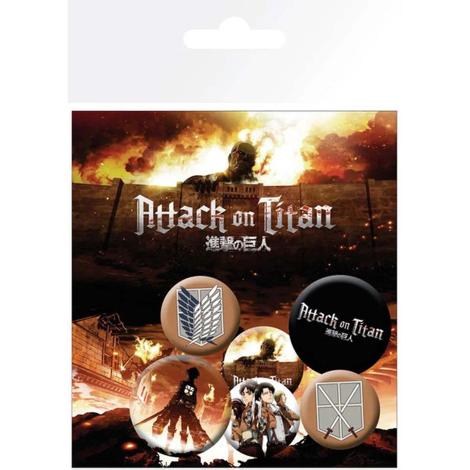 Attack on Titan Characters - Badge Pack Image 1