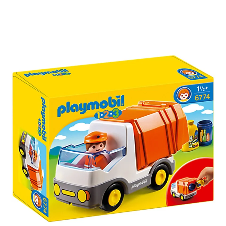 Playmobil 1.2.3 Recycling Truck (6774) Image 1