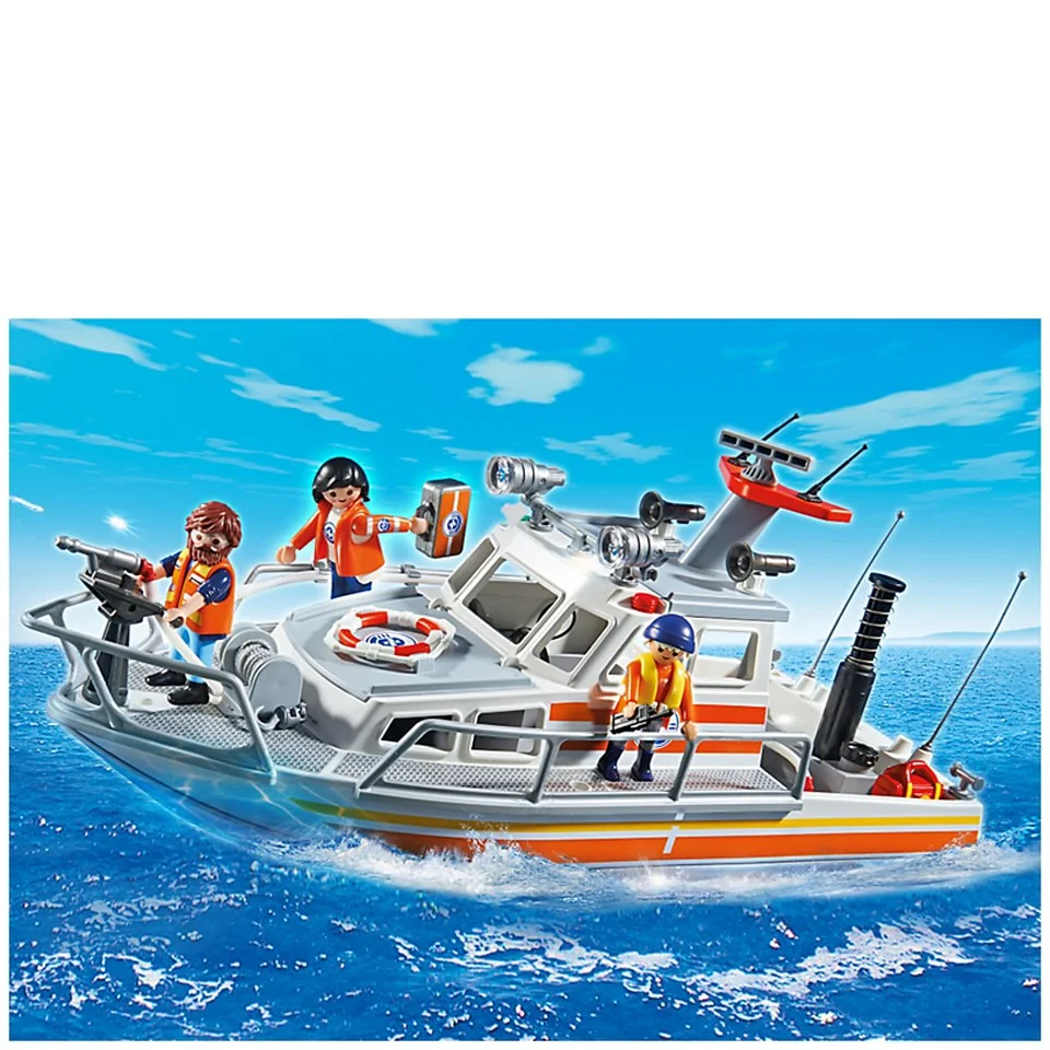 Playmobil Coast Guard Rescue Boat with Water Hose (5540) Image 1