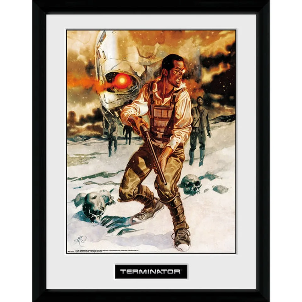 Terminator 2 Comic 5 - 16 Inch x 12 Inch Framed Photographic Image 1