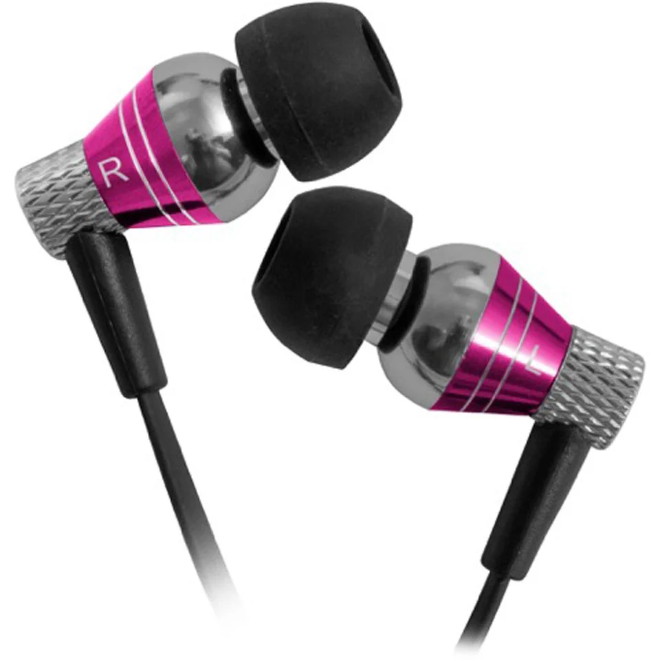 JLab - Jbuds Pro Premium Metal Earphones with Mic - Pink Image 1