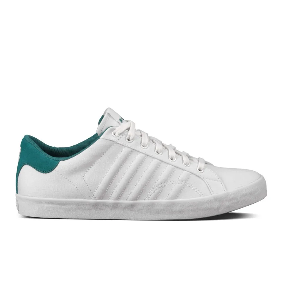 K-Swiss Men's Belmont Low Top Trainers - White - UK 6 - White Image 1