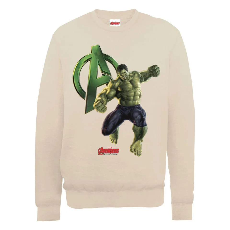 Marvel Avengers Age of Ultron Hulk Sweatshirt - Beige - S - Beige Image 1