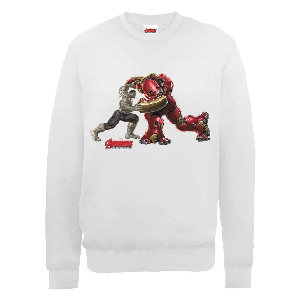 Marvel Avengers Age of Ultron Hulk vs. Hulkbuster Sweatshirt - Ash Grey - S - Grey Image 1