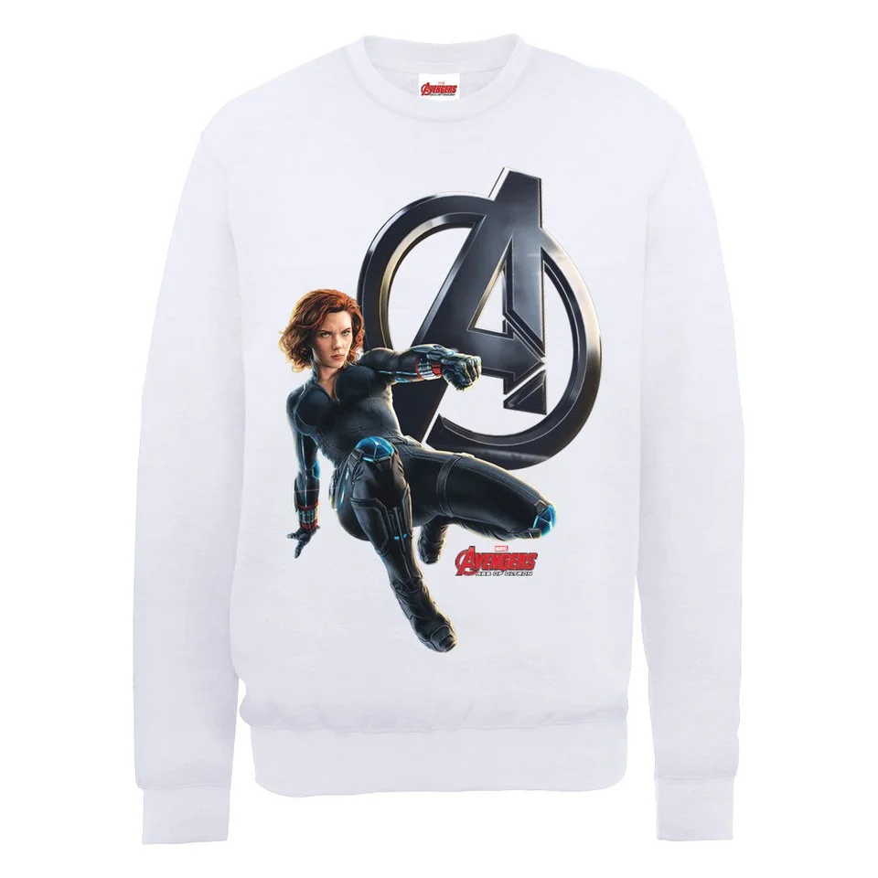 Marvel Avengers Age of Ultron Black Widow Sweatshirt - White - S - White Image 1
