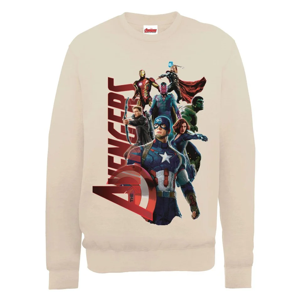 Marvel Avengers Age of Ultron Team Avengers Sweatshirt - Beige - S - Beige Image 1