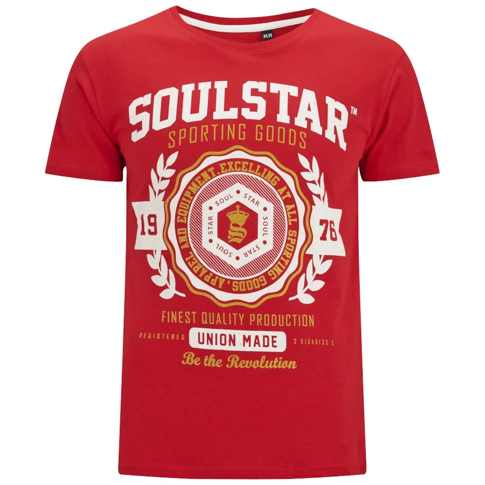 Soul Star Men's Tippolio T-Shirt - Deep Red - S - Red Image 1