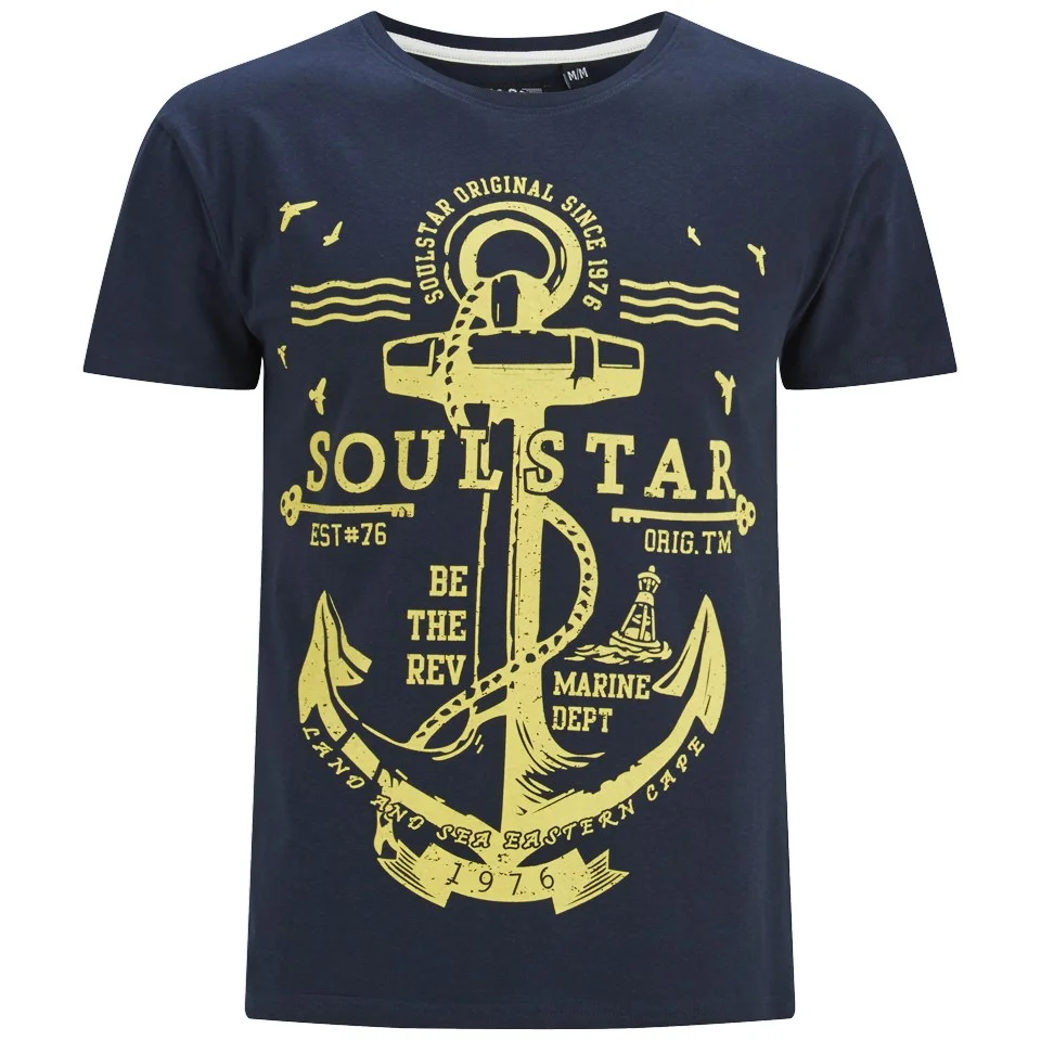 Soul Star Men's Webster T-Shirt - Navy - S - Blue Image 1