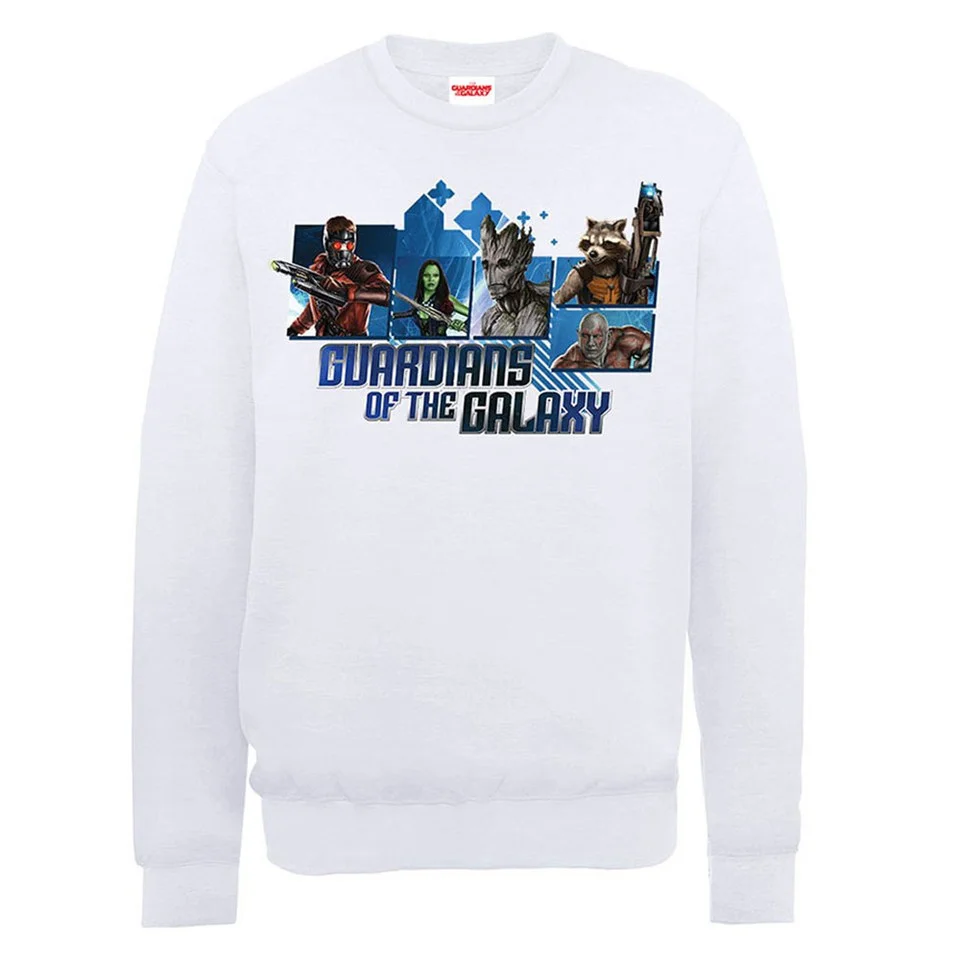 Marvel Guardians of the Galaxy Team Montage Sweatshirt - White - S - White Image 1