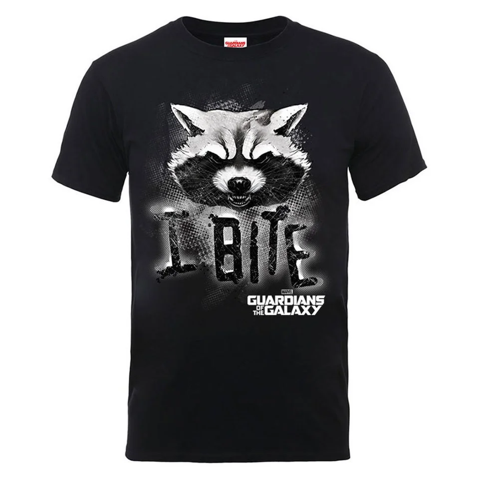 Marvel Guardians of the Galaxy Men's I Bite T-Shirt - Black - S - Black Image 1