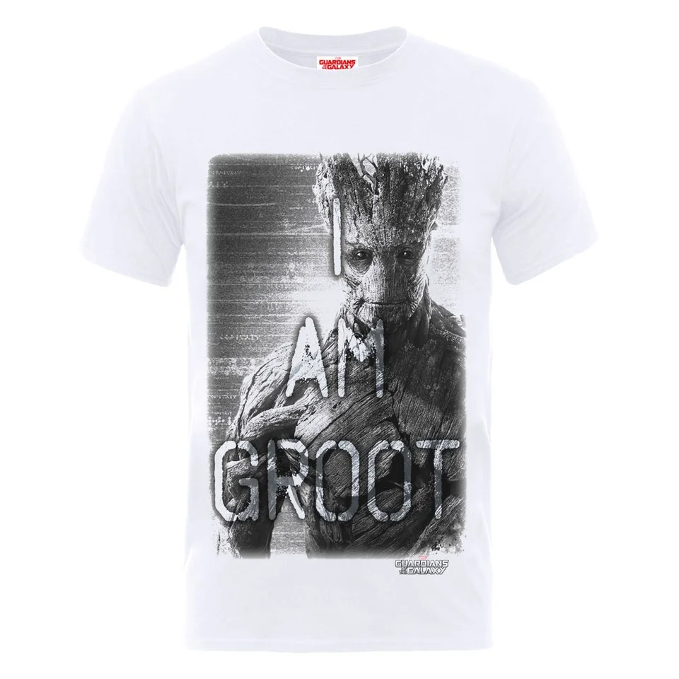 Marvel Guardians of the Galaxy Men's I Am Groot T-Shirt - White - S - White Image 1