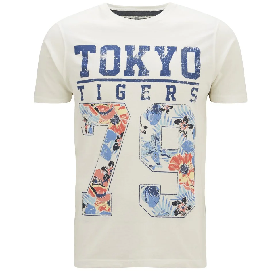 Tokyo Tigers Men's Mauna Printed T-Shirt - Jet Stream - S - White Image 1