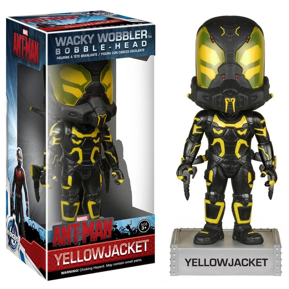 Marvel Ant Man Yellowjacket Bobble Head Figure Image 1