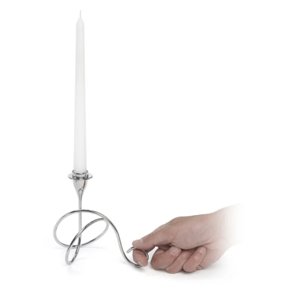 Black and Blum Finger Loop Candle Holder Image 1