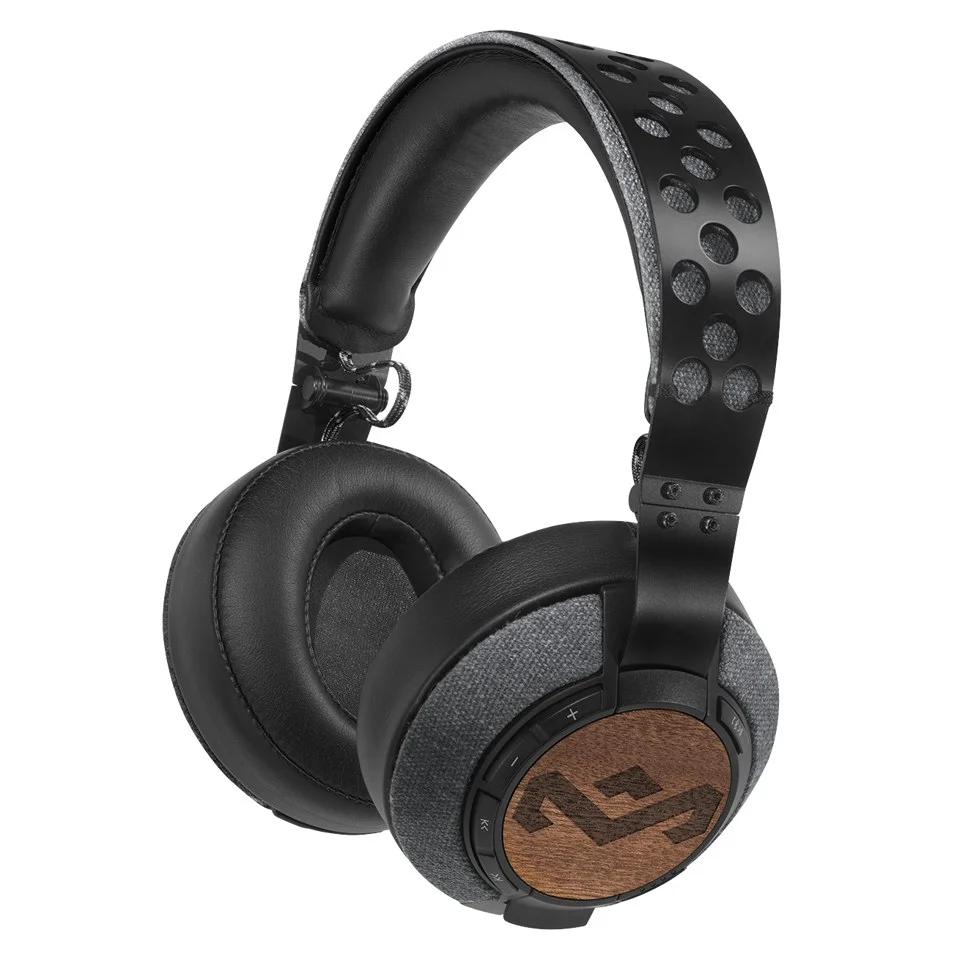 The House of Marley Liberate XL Bluetooth Headphones (Includes Detachable 3 Button In-Line Remote & Mic) - Midnight Image 1