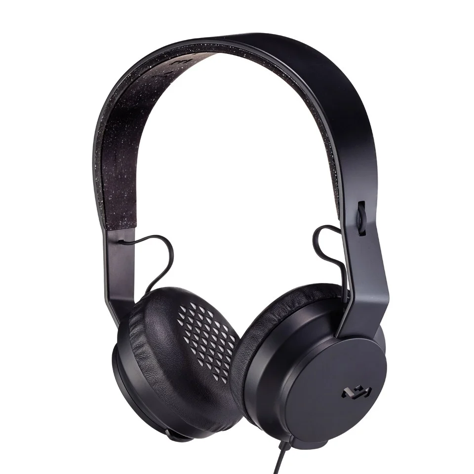 The House of Marley Roar Headphones (Includes In-Line 1 Button Mic) - Black Image 1