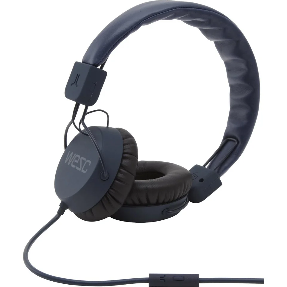 Wesc Piston Headphones Including Mic - Navy Image 1