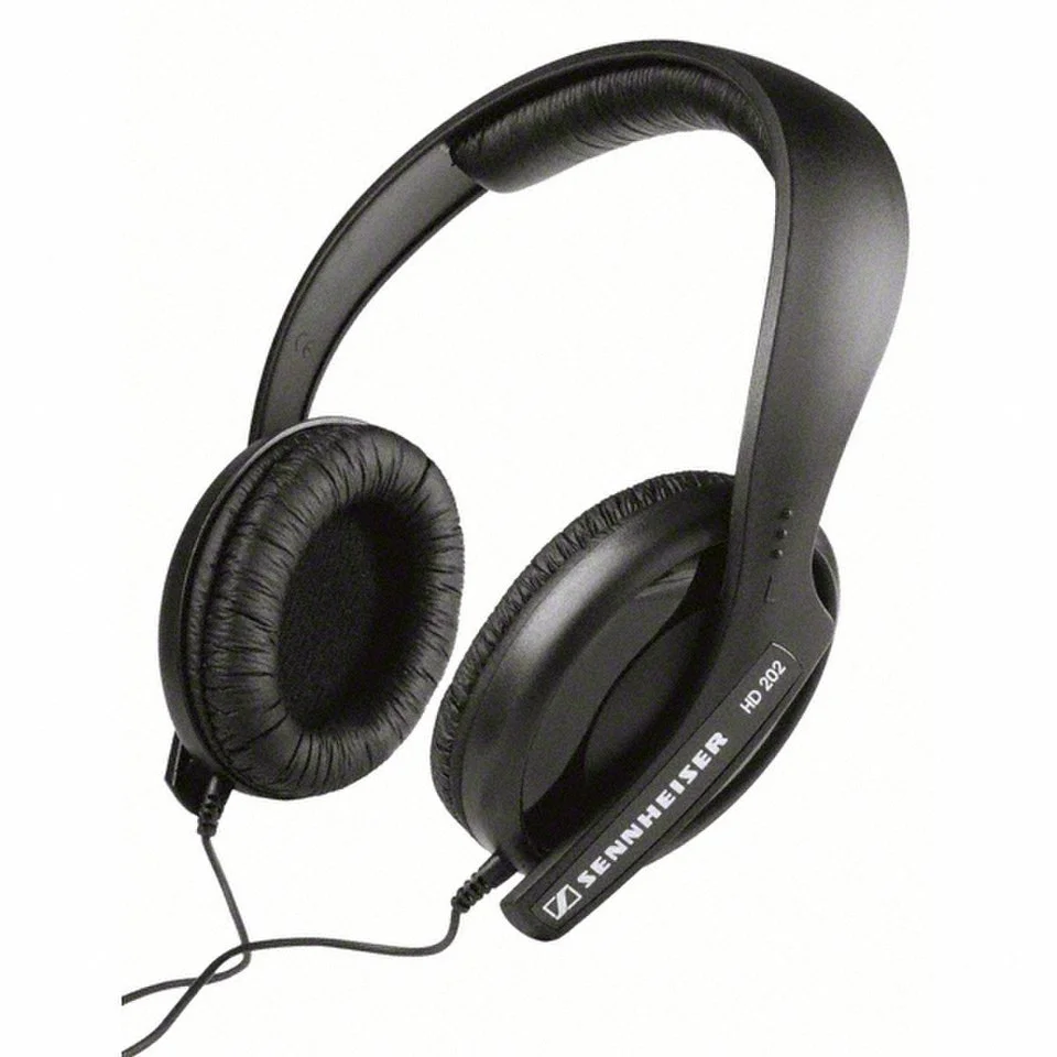 Sennheiser HD 202-II On-Ear Headphones - Black Image 1